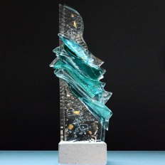 Art glass sculpture