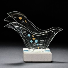 Art glass sculpture